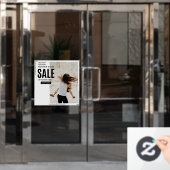 Moederdag-verkooppercentage aanpassen (groot) raamsticker (Kantoordeur)