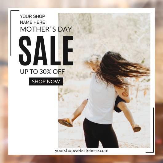 Moederdag-verkooppercentage aanpassen (groot) raamsticker (Vel 2)