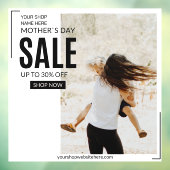 Moederdag-verkooppercentage aanpassen (groot) raamsticker (Vel 3)