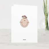 Moederdag Verwacht moedermeisje Kaart (Achterkant)