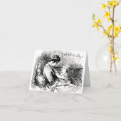 Moederdag Victoriaans moeder en kind Kaart (Gele Bloem)