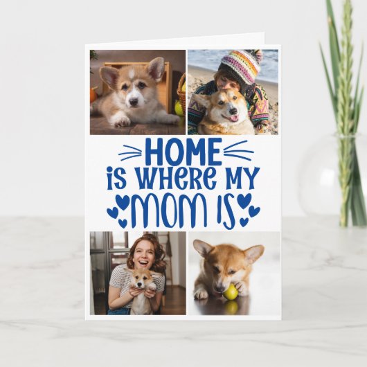 Moederdag... Vier foto's aangepaste Kaart voor col (Voorkant)