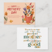 Moederdag vieren: een dag van dankbaarheid notitiekaartje (Voorkant / Achterkant)