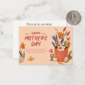 Moederdag vieren: een dag van dankbaarheid notitiekaartje (Voorkant / Achterkant in situ)