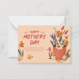 Moederdag vieren: een dag van dankbaarheid notitiekaartje