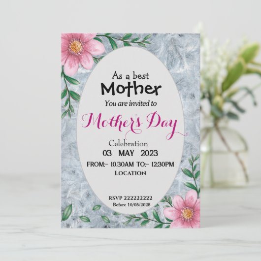 Moederdag-viering Kaart (Staand voorkant)