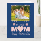 Moederdag viering kader sentimentele boodschap kaart (Voorkant)