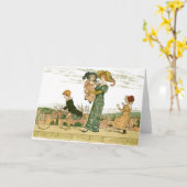 Moederdag Vintage Kaart (Gele Bloem)