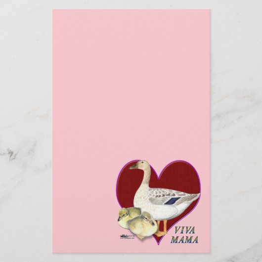 Moederdag: Viva Mama! Briefpapier (Voorkant)