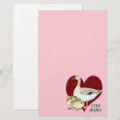 Moederdag: Viva Mama! Briefpapier (Voorkant / Achterkant)