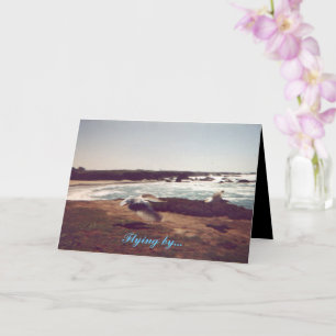 Moederdag "vliegend door" Wenskaart Kaart