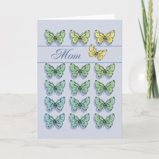 Moederdag-vlinder Kaart (Voorkant)