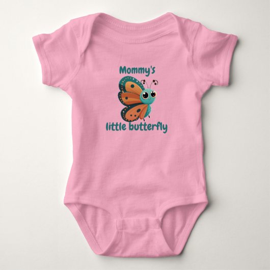 Moederdag vlindertje baby body romper (Voorkant)