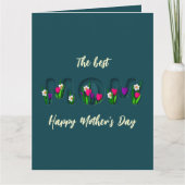 Moederdag Vloeistere, stijlvolle, aangepaste gedic Kaart (Voorkant)