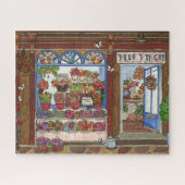 Moederdag Vloerwinkel Waterverf Legpuzzel (Horizontaal)