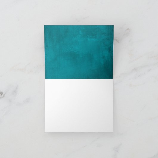 Moederdag - VOEG UW FOTO toe - Blauwe Fantasie Kaart (Binnen)