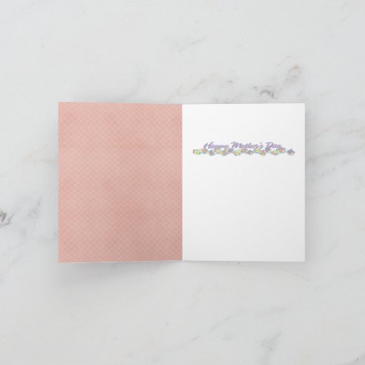 Moederdag - VOEG UW FOTO TOE - Spring Flowers Kaart (Binnen)