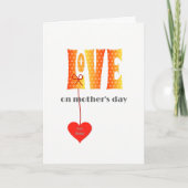 Moederdag voegt naam LOVE toe Kaart (Voorkant)