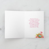 Moederdag Vogelnestbloeiende tak zegeningen Kaart (Binnen)