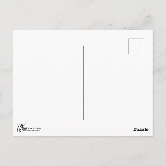 Moederdag Vogels Briefkaart (Achterkant)