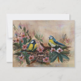 Moederdag Vogels Briefkaart