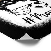 Moederdag Volleyball en voetbalmam Life Messine B Poster (Hoek)