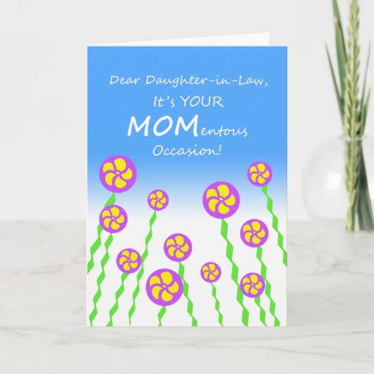 Moederdag voor Daughter in Law, MOMentous Pun Kaart (Voorkant)