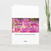 Moederdag voor Daughter Purple Flowers Kaart (Achterkant)