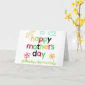 MOEDERDAG VOOR DE BESTE MOEDER DIE IK KEN KAART (Gele Bloem)