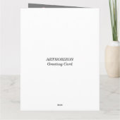 "Moederdag voor de eerste keer" Aanpasbare kaart (Achterkant)