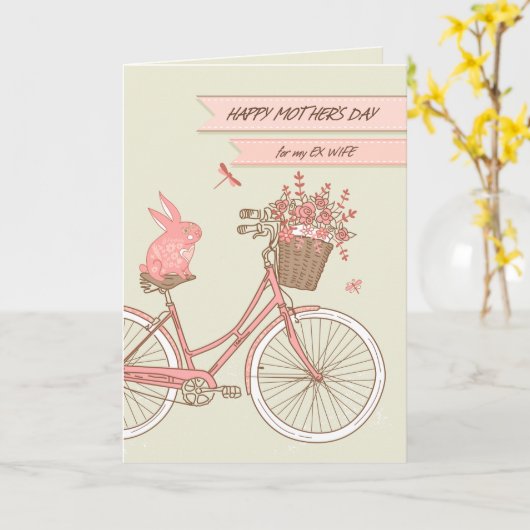 Moederdag voor de Ex Bloemen van de Fiets van de Kaart (Gele Bloem)