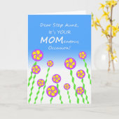 Moederdag voor de Tante van de Stap, de Gewichtige Kaart (Gele Bloem)