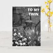 MOEDERDAG VOOR EEN SPECIALE TWEELING IN JE LEVEN KAART (Gele Bloem)