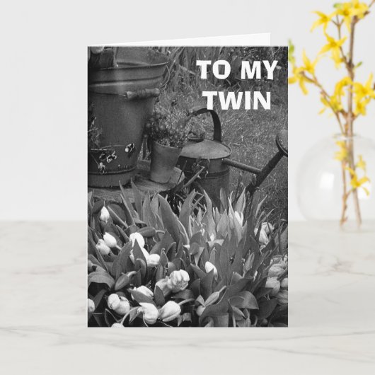 MOEDERDAG VOOR EEN SPECIALE TWEELING IN JE LEVEN KAART (Gele Bloem)