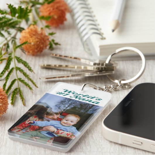 Moederdag voor fotogroene tekst van Nana Sleutelhanger (Voorkant Rechts)