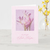 Moederdag voor Geboortedochter Kaart (Gele Bloem)