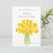 moederdag voor gele maffia kaart (Staand voorkant)