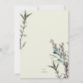 Moederdag voor geperste wilde bloemen kaart (Achterkant)