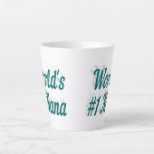 Moederdag voor groene tekst van Nana Latte Mok (Voorkant)