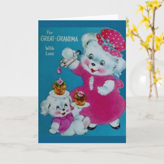  Moederdag voor grootmoeder Kaart (Gele Bloem)