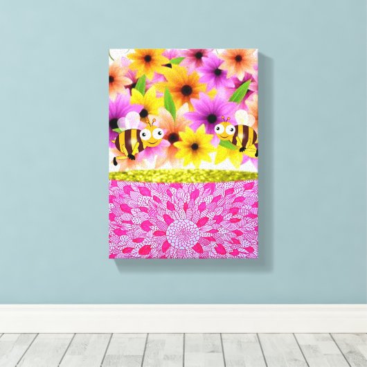 Moederdag voor het afdrukken van gerasterd Canvas (Insitu (Houten vloer))