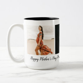 Moederdag voor het eerst Baby Mam Foto Tweekleurige Koffiemok