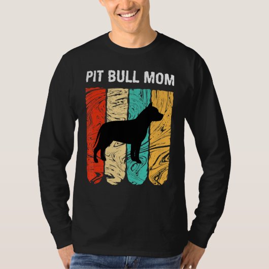 Moederdag voor hond Moeder Pit Bull mama T-shirt (Voorkant)