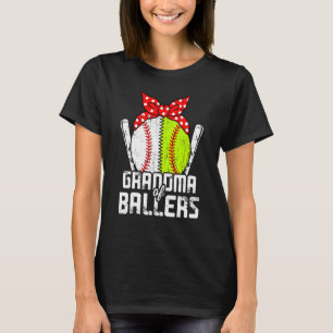 Moederdag voor honkbal grootmoeder van balletjes 1 t-shirt