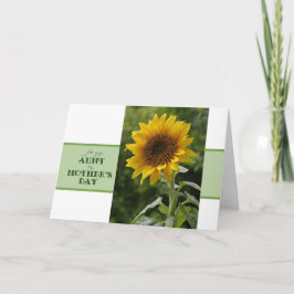 Moederdag voor Kaart van de Zonnebloem van de