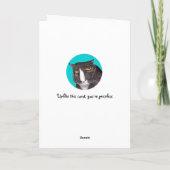 Moederdag voor kattenliefhebbers kaart (Achterkant)