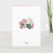 Moederdag voor mam met Roos, Lily & Heart Kaart (Achterkant)
