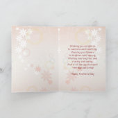 Moederdag voor mam met Roos, Lily & Heart Kaart (Binnen)