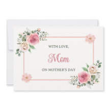 Moederdag voor mama aquarel bloemen