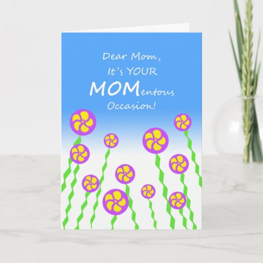 Moederdag voor mama, MOMentous Occasion Pun Kaart (Voorkant)